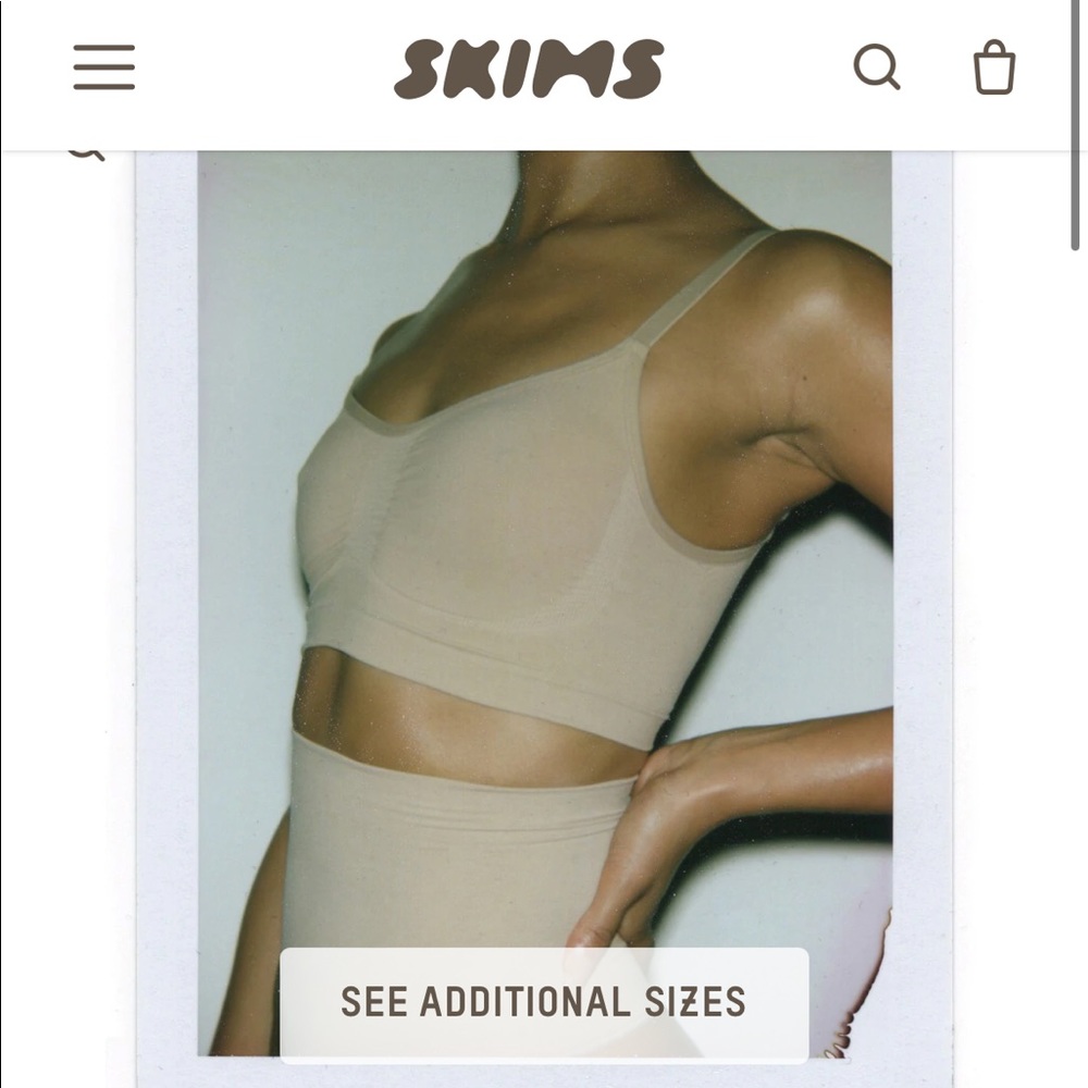 SKIMS SCULPTING BRALETTE S/M in CLAY